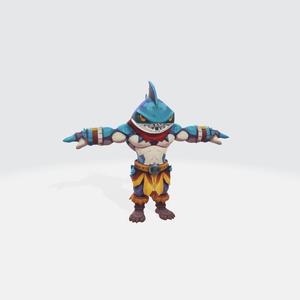 Fierce Shark Warrior