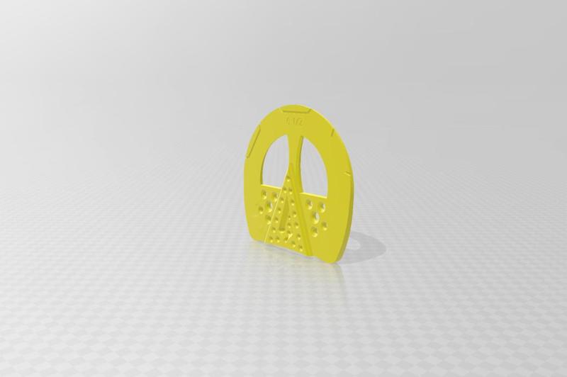 Double Pack - 2 Degree Graduated Farrier Hoof 'T' Pad with Frog Support 6 1/2" clipped