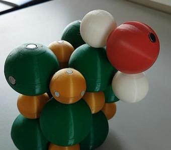 Magnetic NaCl model