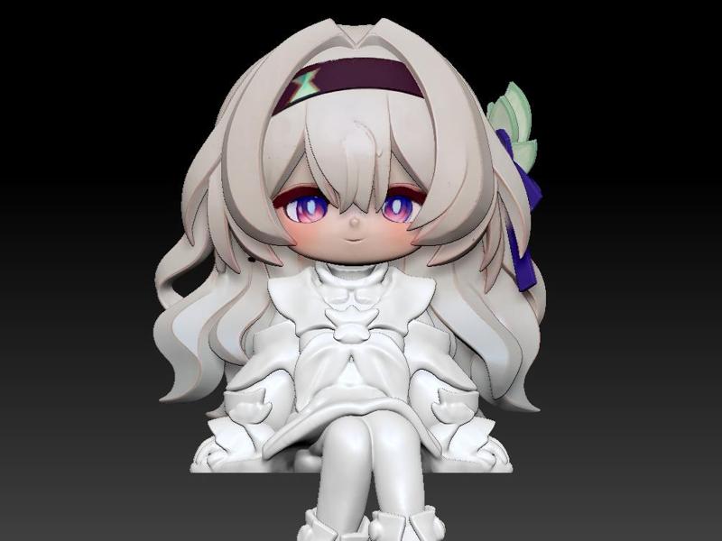Honkai: Star Rail Cat Ear Lyre Cute Q-version Figurine