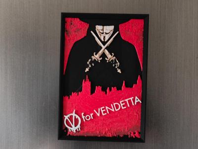 V for Vendetta movie poster fridge magnet