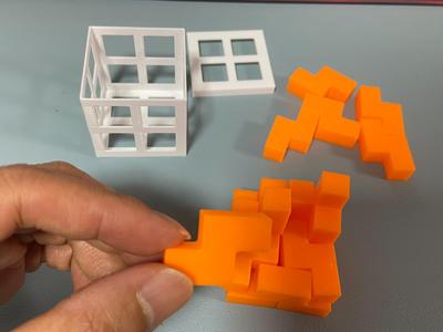 IQ Puzzle: One-Shape Box Filling, Version 3 (One Form Puzzle)