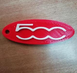 Fiat 500 keyring