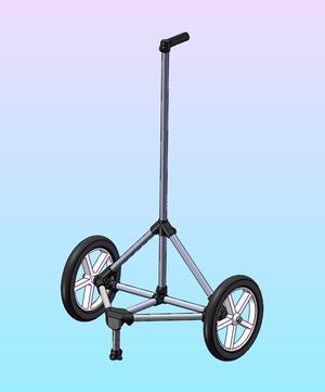 Disc golf cart