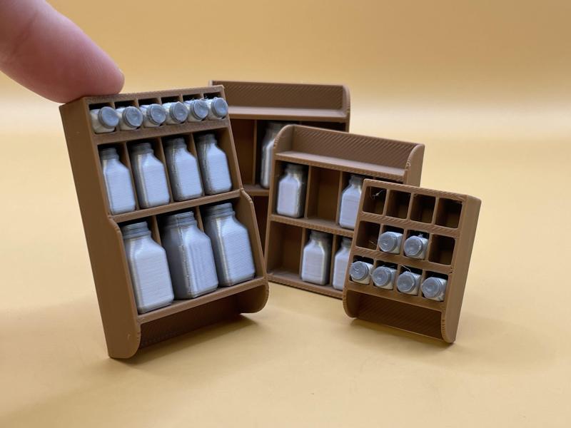 Miniature Round-Top Kitchen Jar 3D STL – 1:12 Scale Decorative Canister for Dollhouse Pantry & Kitchen, Digital File for 3D Printing,License