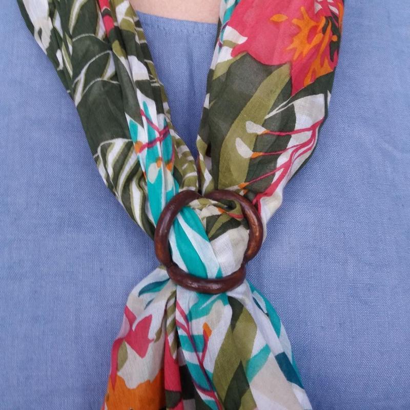 Scarf buckle triple ring with diameter 20mm