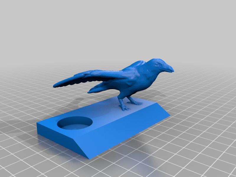 Trophy Stand with Crow for 12 Gauges Shotgun Shell