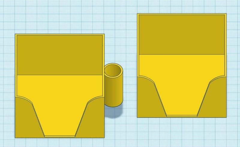 Simple Post-It Note (76x76mm) and pen holder