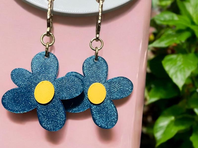 Flower earrings