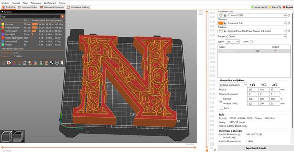 standing initial: letter N (version 4)