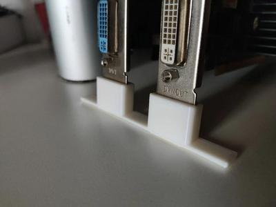 Single slot Dual GPU Display Stand Pcie Holder