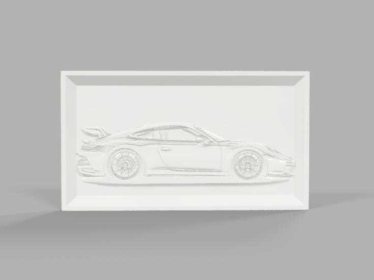Porche 911 GT Lithophane