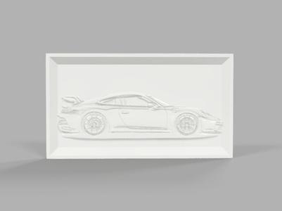 Porche 911 GT Lithophane
