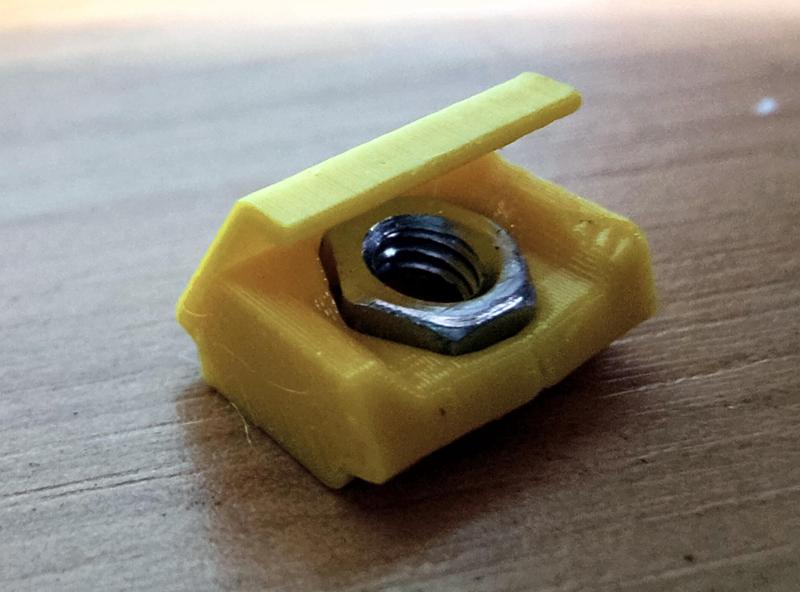 Spring Loaded Drop in M4 T-nut M4nEs replacement with wider access