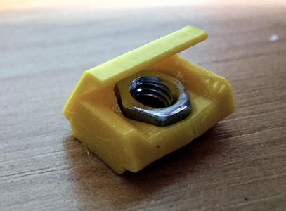 Spring Loaded Drop in M4 T-nut M4nEs replacement with wider access