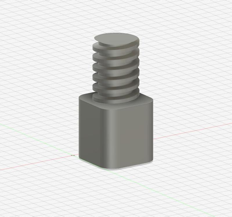 Thread Adapter - Broom stick to Painters pole -