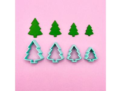Christmas Tree-shaped Clay Cutter for Earring