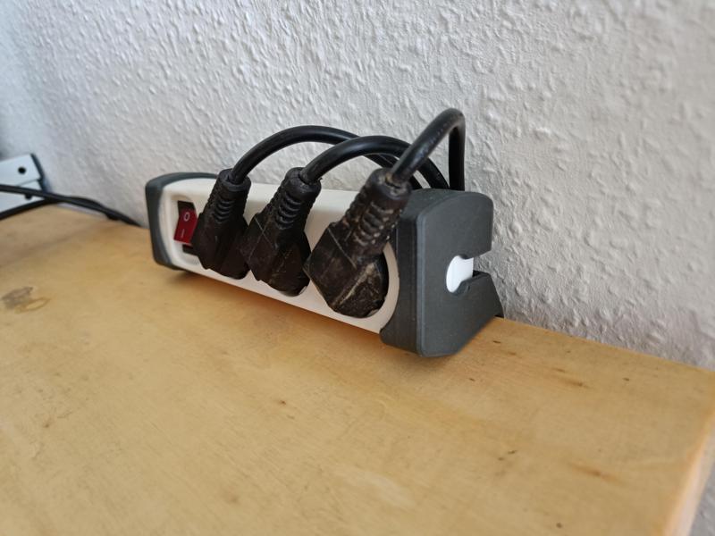 Table mount for power strip