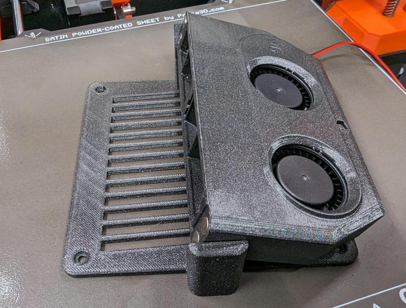 Nevermore v6 Fan Mount for Prusa Original Enclosure
