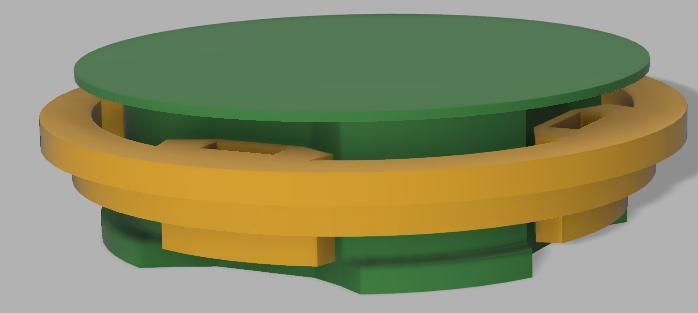 Quadlock Puck with locking mechanism (-WORK IN PROGRESS-)