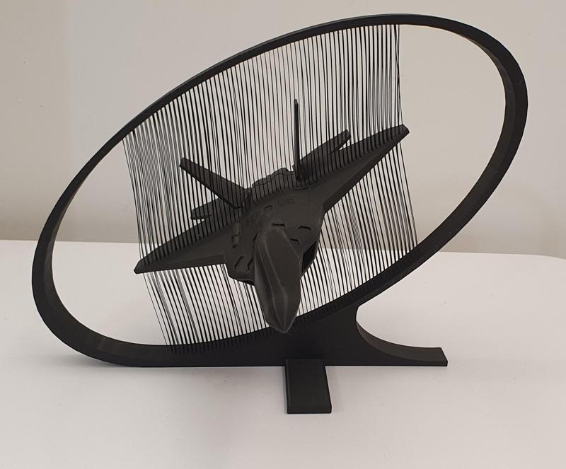 F-22 Raptor - String art display - Face