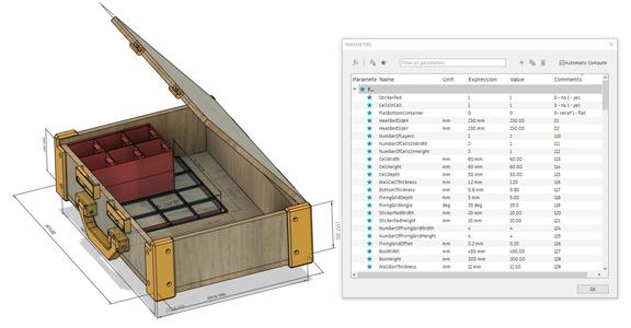 Super custom parametric storage system Fusion360