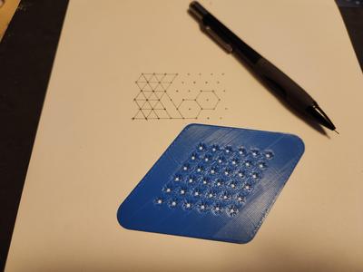 Parametric Triangle Grid drawing template