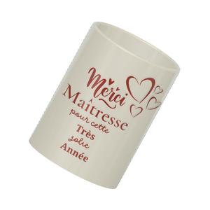 pot Crayon merci maîtresse