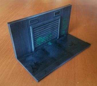 Street scene garage door