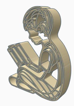 Small statue for libraries