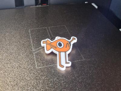 Steve Fish Keychain