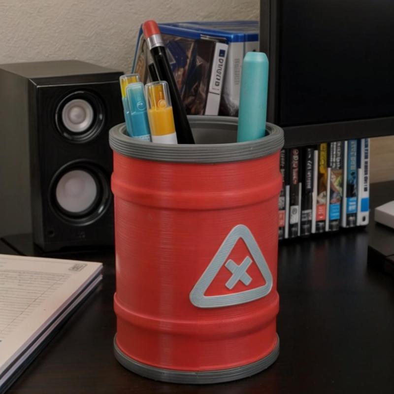 oil drum - pencil cup
