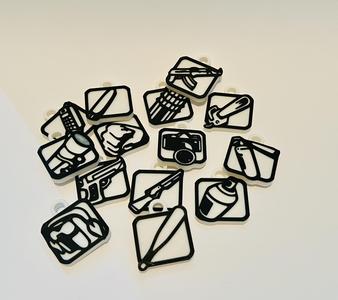 KeyChain 14 icons- GTA San Andreas