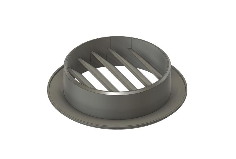 Round Air Vent Cover 50mm - 45° chamfered edge