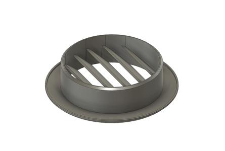 Round Air Vent Cover 50mm - 45° chamfered edge