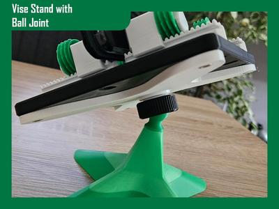 Stand with Ball Joint for Desktop Vise