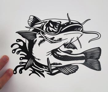 Wall Art decoration Catfish