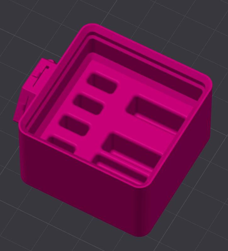 HSW Bambu Misc Storage tray for cutters and wipers for the Bambu X1C and P1P.