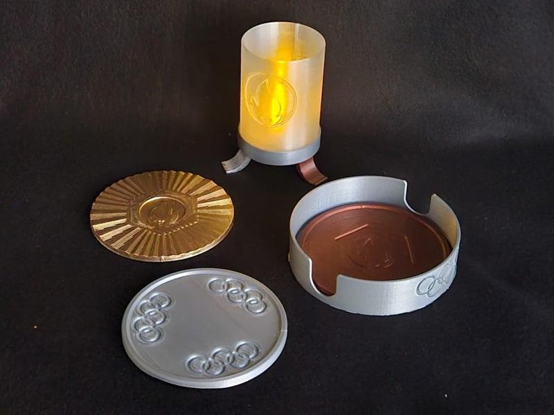 2024 Olympic games Tea lights & coasters