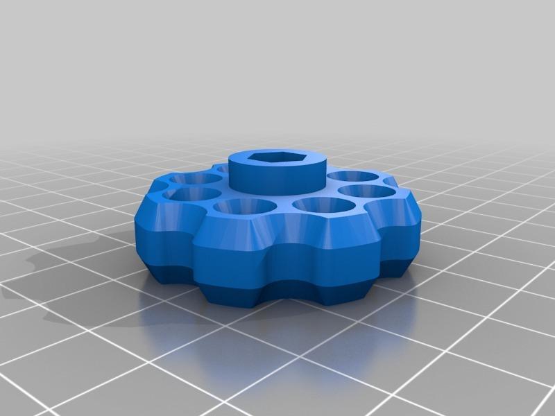 Ender 3 Pro back left bed Nutwheel for Y axis Dampener mod