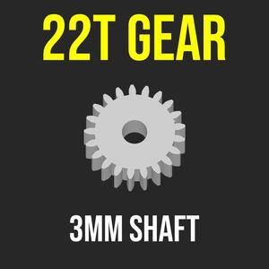 GEAR PINION 22T 3MM SHAFT MOTOR RC CAR CRAWLER