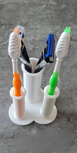 Zahnbürstenhalter mit Rasierhalter