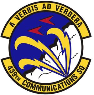 439th Award Emblem with stand