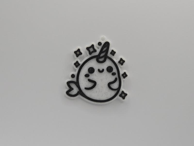 Cute Narwhal Keychain