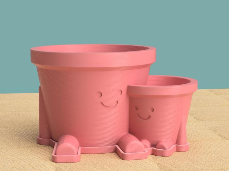 Parent and Child(ren) Plant Pot