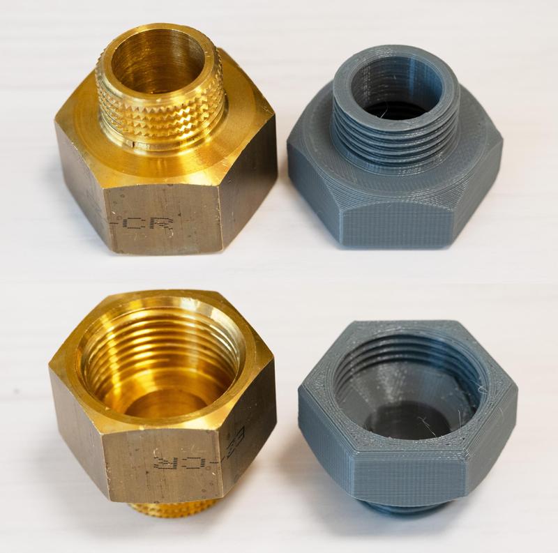 Piping adapter R20 to R15