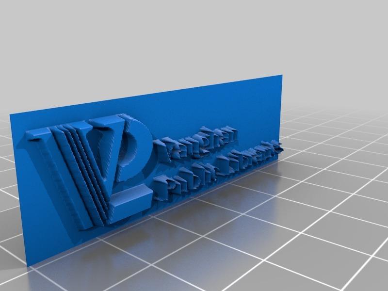 Vaughan Public Libraries 3D Logo and Letters