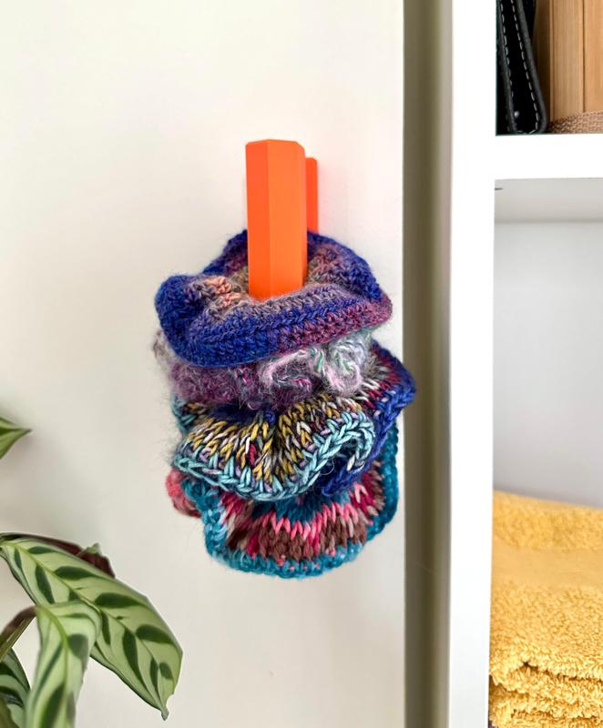 Scrunchies and Hair Ties Holder - No Drilling