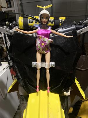 Dirt bike barbie mount
