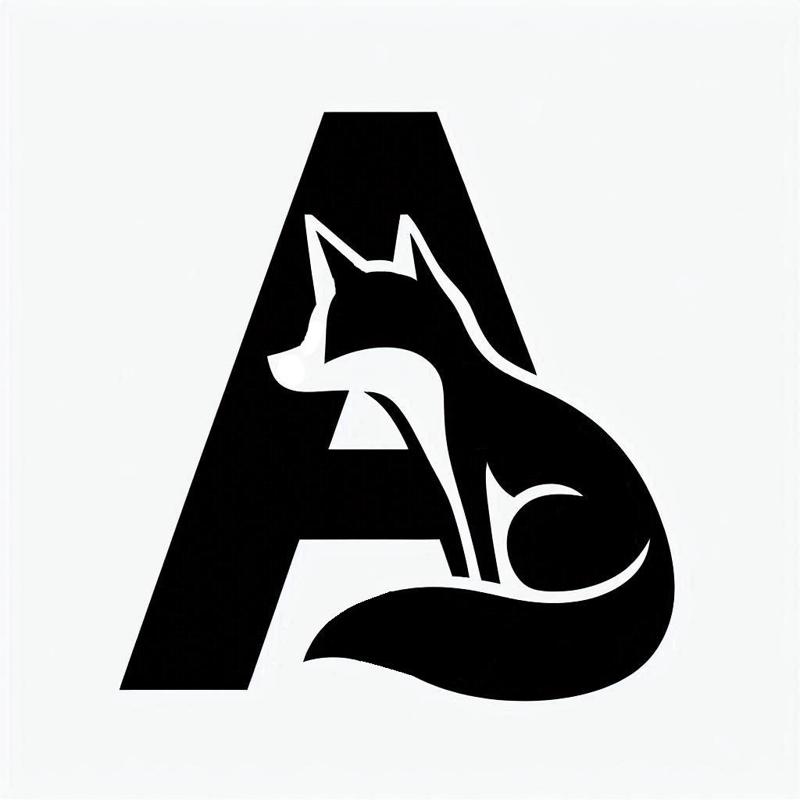Fox alphabet: Letter A (version 5)